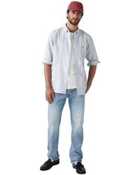Levi's - 501 Original Low On Sleep Katoenen Denim Straight Leg Jeans - Lyst