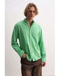 Giesto - Cotton Oversized Button-Up Shirt - Lyst