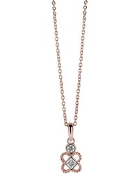 Orphelia - Damen-Kette Aus 925Er Sterlingsilber Mit Anhänger – Rosé Zh-6032/1 - Lyst