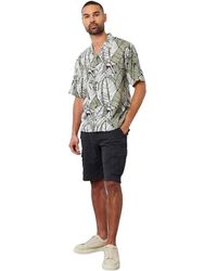 Threadbare - Herenoverhemd Met Bladerenprint En Relaxte Pasvorm - Lyst