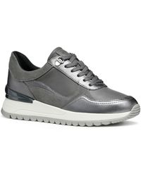 Geox - D Desya A Leather /Gun Trainers - Lyst