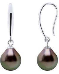 Ateliers Saint Germain - Oorbellen Van Zilver 925 En Echte Cultiveerde Tahiti Parel Per 8-9 Mm - Lyst