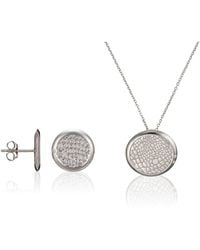Orphelia - 925 Sterling Set: Chain-Pendant + Earrings - Lyst