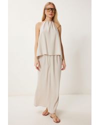 Happiness İstanbul - Halter Neck Blouse & Maxi Skirt Co-Ord Set - Lyst