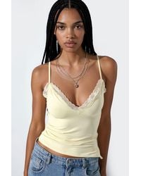 Busem - Fitted Crop Cami Top With Embroidery - Lyst