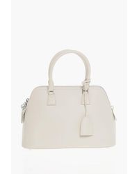 Maison Margiela - Mm11 Leren 5ac Tote Bag Met Afneembare Schouderband In Beige - Lyst