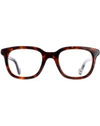 Moncler - Rectangular Herren Dunkel Havanna Gläser - Lyst