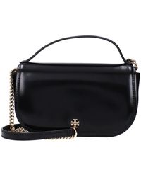 Tory Burch - Schwarze Lederhandtasche - Lyst