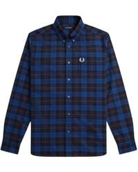 Fred Perry - Long Sleeve Tartan Shirt Cotton - Lyst