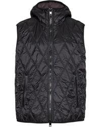 DIESEL - Brand Logo Quilted Gilet Jacket Polyamide - Lyst