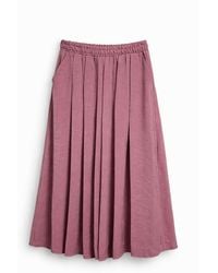 MixRay - High Waist Maxi Skirt With Drawstring - Lyst