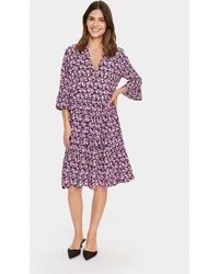 Saint Tropez - Jurk Casual Fit Multicolour - Lyst