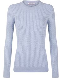 Felix Hardy - Pullover Zopfmuster Pullover Mit Rundhals - Lyst