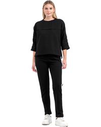 Tom Barron - Damen-Trainingsanzug-Set Mit Halbkurzen Ärmeln Und Stickereidetails - Lyst