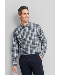 Bugatti - Herren Karriertes Hemd Mit Button-Down-Kragen - Lyst