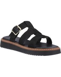 Hush Puppies - Celeste Slide Leather Sandals - Lyst
