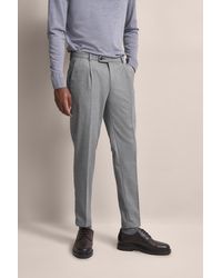 Bugatti - Herren Geplooide Broek Met Moderne Flanelzachte Touch - Lyst