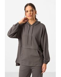 TOMMY LIFE - Oversized Hooded Sweatshirt And Wide-Leg Pants Set - Lyst
