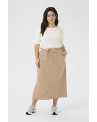 Kaffe - Rok Loose Fit Classic Sand - Lyst