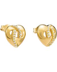 Orphelia - 'amore' Dames 925 Sterling Zilveren Stud Oorbellen - Lyst