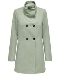ONLY - Enkel Mantel - Lyst