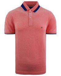 Tommy Hilfiger - Regular Fit Tipped Slim Polo Shirt Top Mwomwo5124 676 Cotton - Lyst