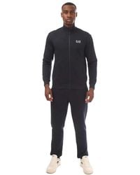 EA7 - Trainingsanzug Durchgehender Reißverschluss Für Herren (Marineblau) - Lyst