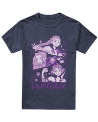 K-Pop Demon Hunters - Adult Huntr/X Manga Panel T-Shirt (Heather) - Lyst