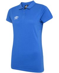 Umbro - Ladies Club Essential Polo Shirt (Royal/ - Lyst