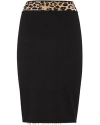 Philipp Plein - Gebreide Korte Rok Leopard - Lyst