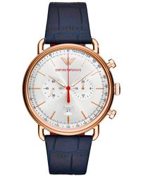 Emporio Armani - Aviator Watch Ar11123 - Lyst