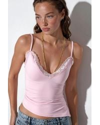 Busem - Fitted Crop Cami Top With Embroidery - Lyst