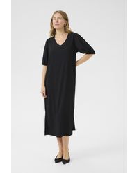 Kaffe - Jurk A-shape Black Deep - Lyst