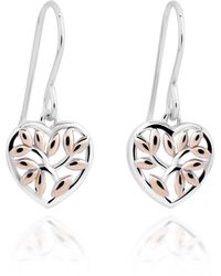 Orphelia - 'afia' Dames 925 Sterling Zilveren Dangle Oorbellen - Lyst