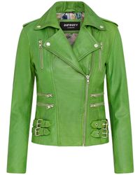 Infinity Leather - Apple Brando Biker Jacket-Loddon - Lyst