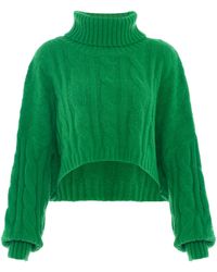 myMo - Trui Met Coltrui Dames Groente - Lyst