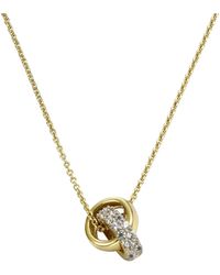 CELESTA - Halskette 375/- Gelbgold 2Farbig Mit Zirkonia - Lyst