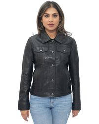 Infinity Leather - Trucker Jeans Jacket-Anderlecht - Lyst