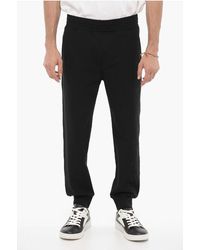 Neil Barrett - Skinny Fit Jumbled Bolts joggingbroek Met Borduursels In Zwart - Lyst