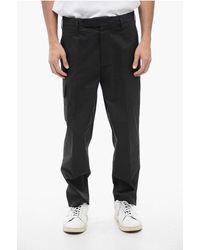 Neil Barrett - Nate Cargo-broek Van Katoenmix In Zwart - Lyst