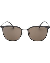 BOSS - Dark Ruthenium Frame Zonnebril Met Grijze Lens - Lyst