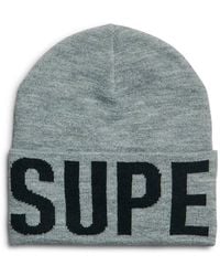 Superdry - Herren Strickmütze Mit Logo - Lyst