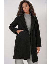 Bigdart - Oversized Textured Long Plush Coat - Lyst