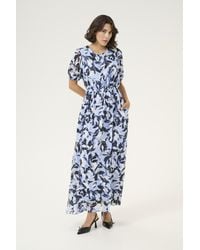Kaffe - Dress Regular Fit Flower Print - Lyst
