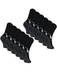 Talyx - 12 Pack Bamboo Crew Grip Socks - Lyst