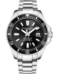 Stuhrling - Und Schwarz Depthmaster Quartz 42Mm - Lyst