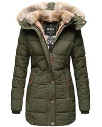 Marikoo - Winterjas Met Capuchon & Imitatiebont Voering - Lyst
