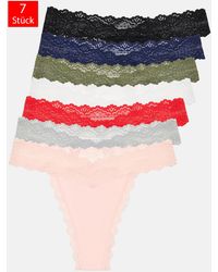 Tazzio - Damen String 7Er-Pack - Lyst