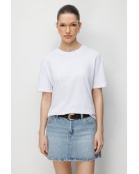 MixRay - Oversized Ribbed Crew Neck T-Shirt - Lyst
