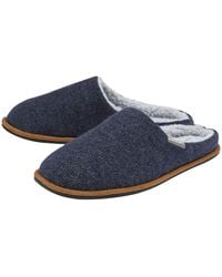 Dunlop - Plush Lined Mule Slippers With Memory Foam - Lyst